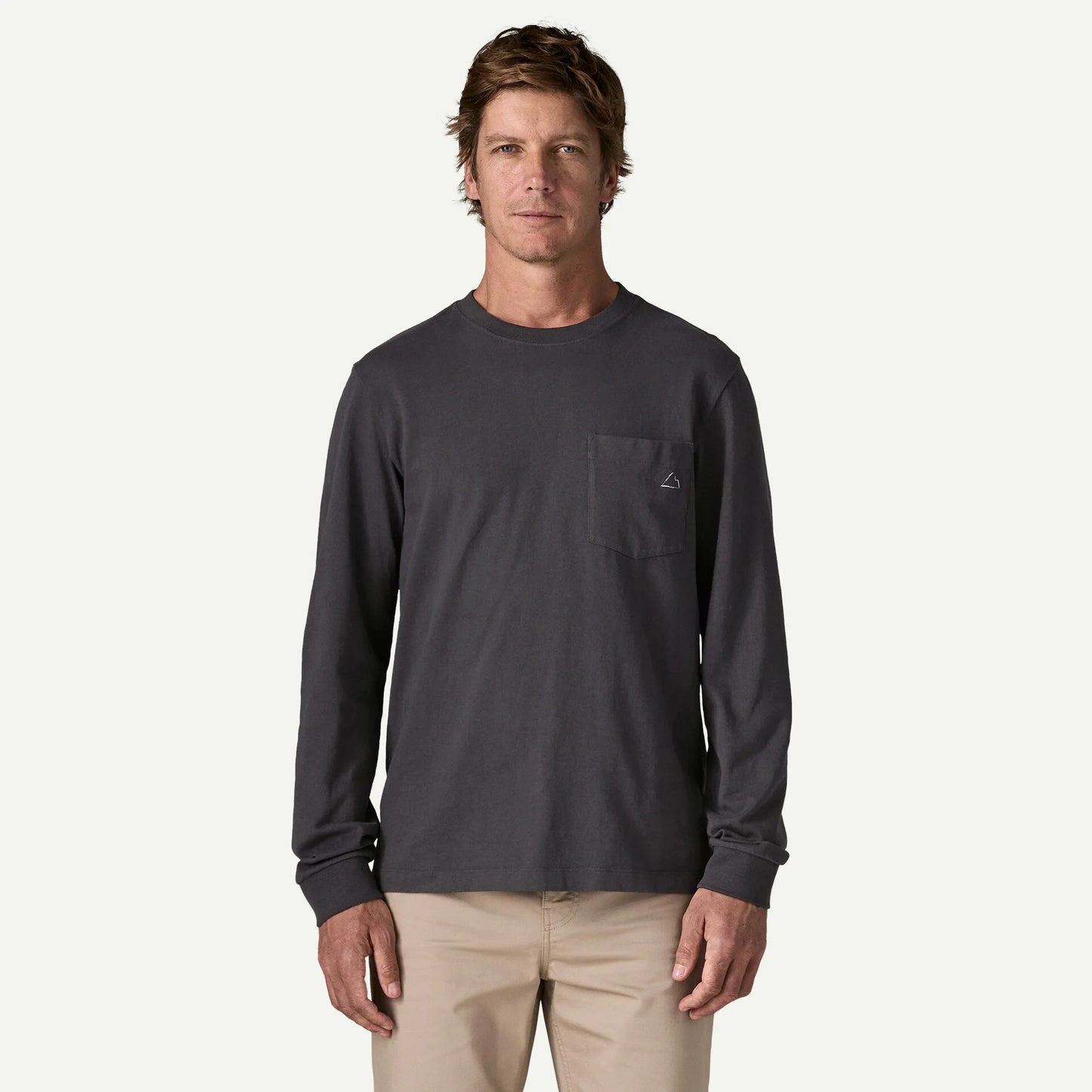 Men's Long-Sleeved Midweight Fitz Roy Massif Pocket Tee - US 8736