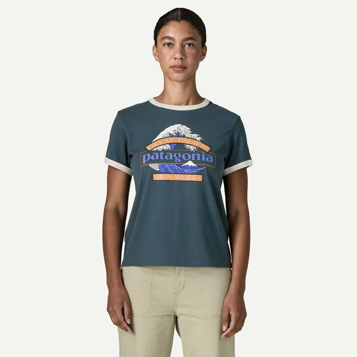 Women's Great Waves Ringer Tee - US 2573