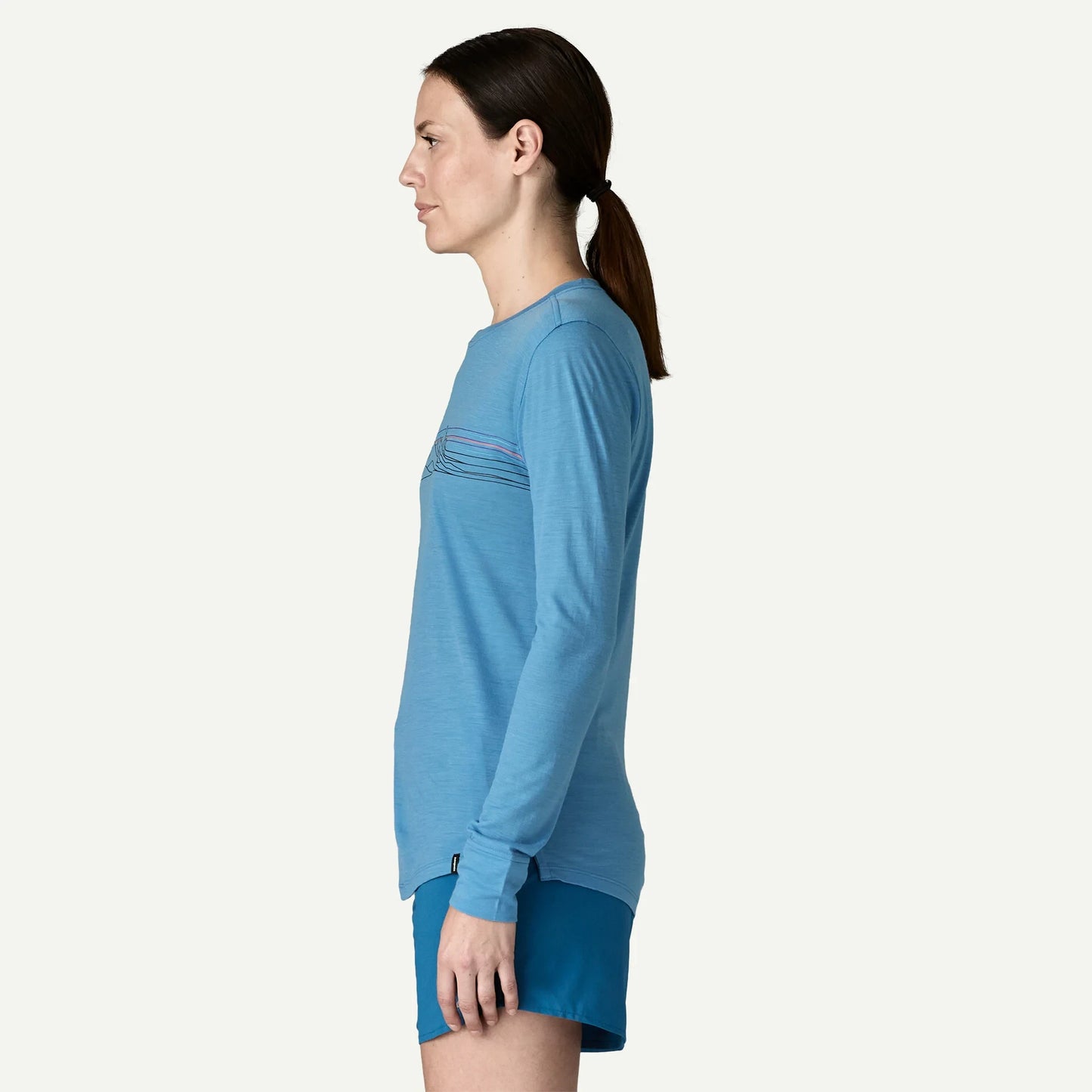 Women's Long-Sleeved Capilene® Cool Merino Blend Graphic Shirt - US 8441