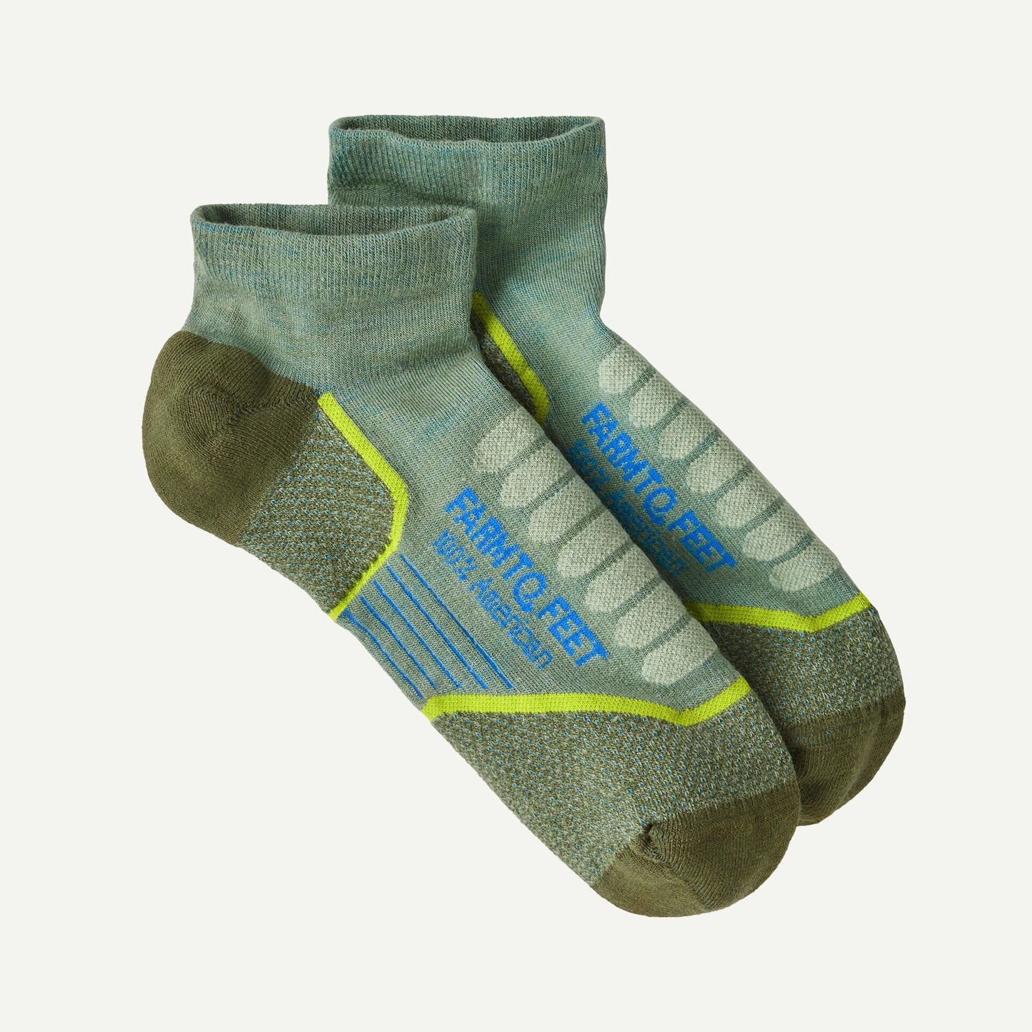 Farm to Feet® Damascus Light Targeted Cushion Low Socks - US 8919