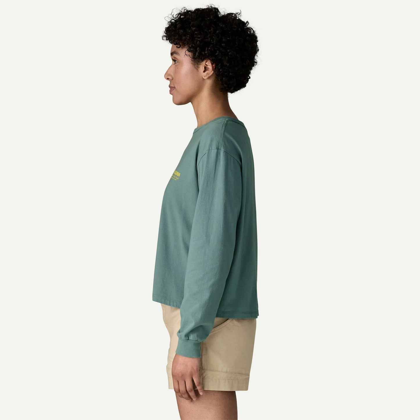 Women's Long-Sleeved Water People Banner Easy-Cut T-Shirt - US 6996