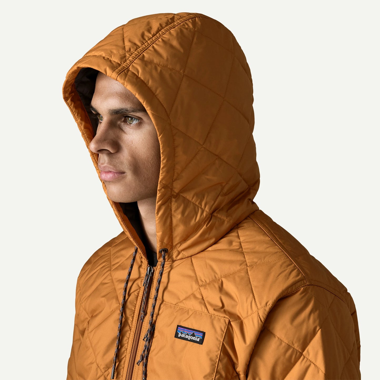 Men's Diamond Quilted Bomber Hoody - US 5914