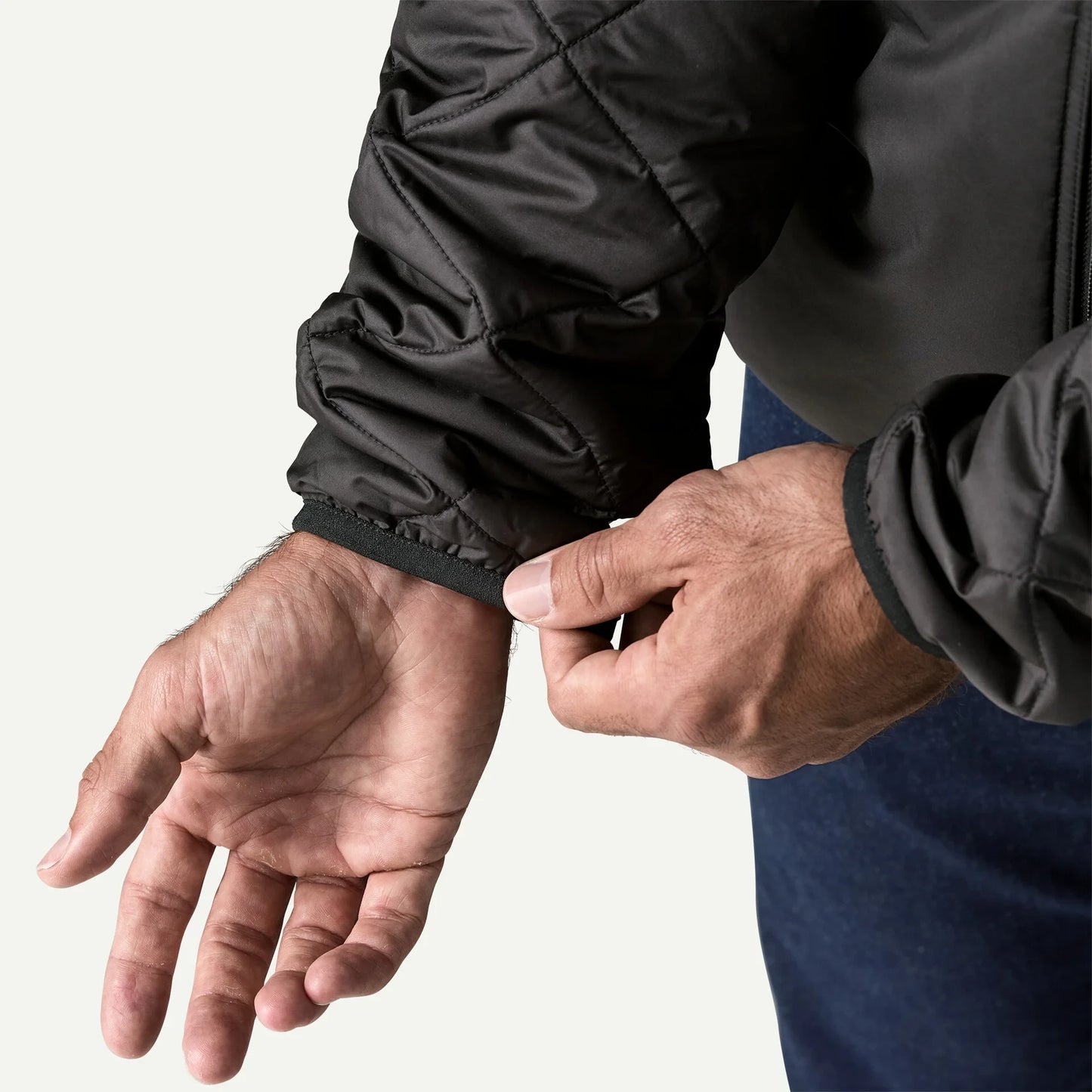 Men's Diamond Quilted Bomber Hoody - US 4858