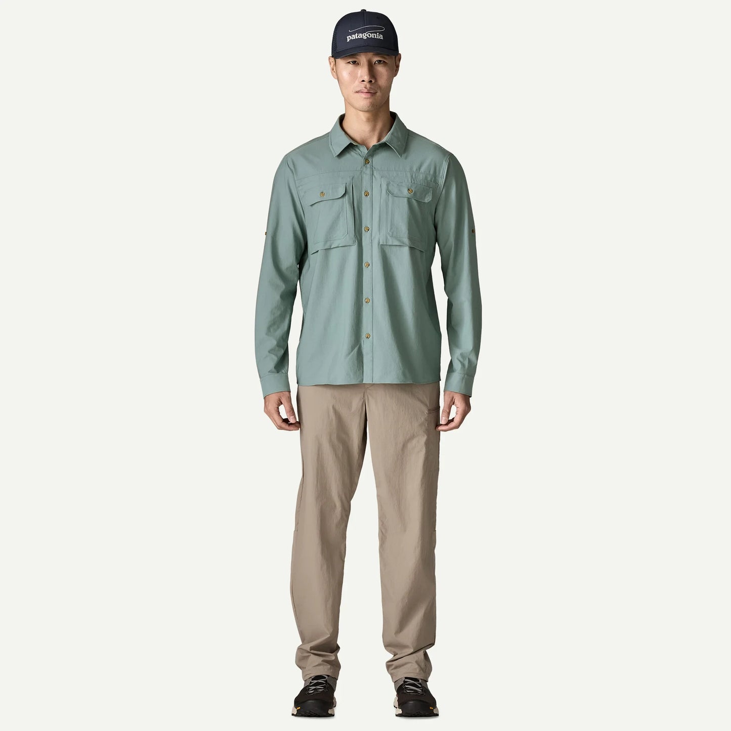 Men's Long-Sleeved Self-Guided Sun Shirt - US 7658