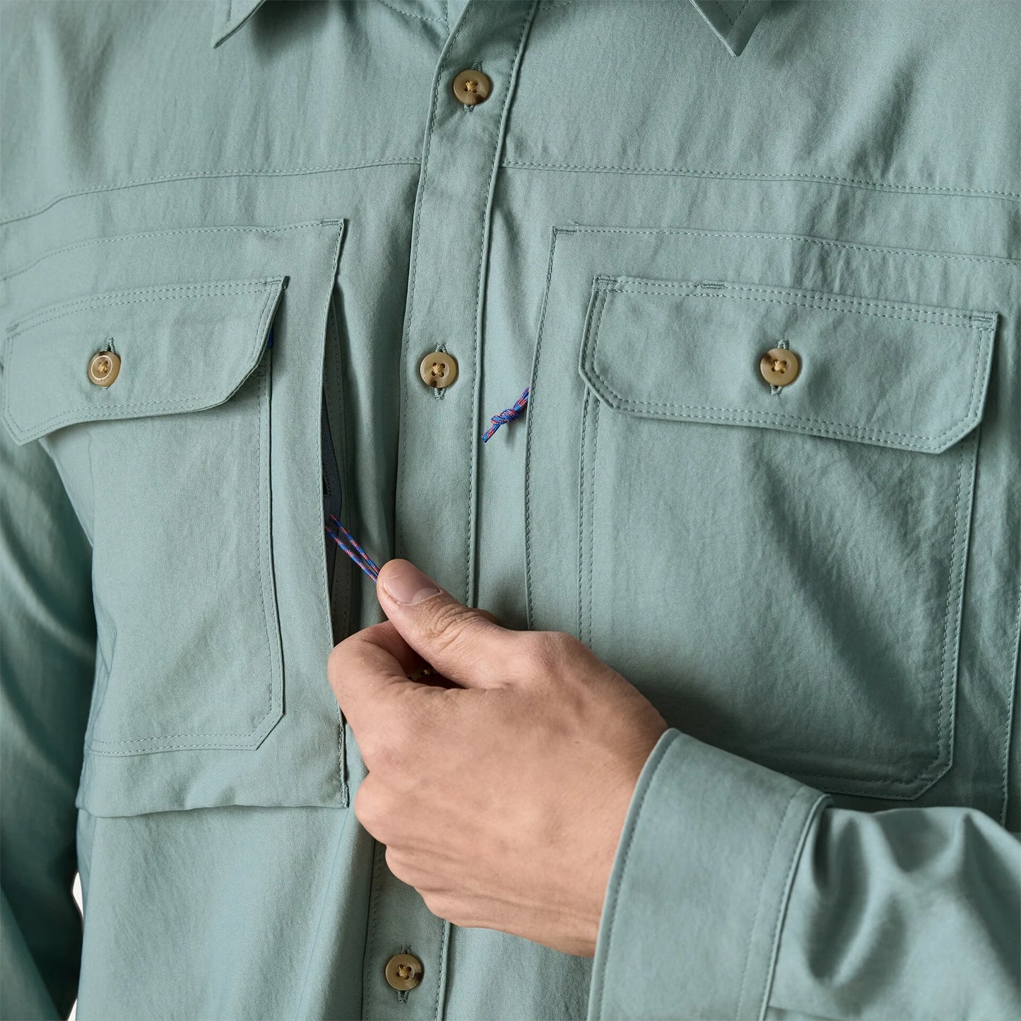 Men's Long-Sleeved Self-Guided Sun Shirt - US 7658