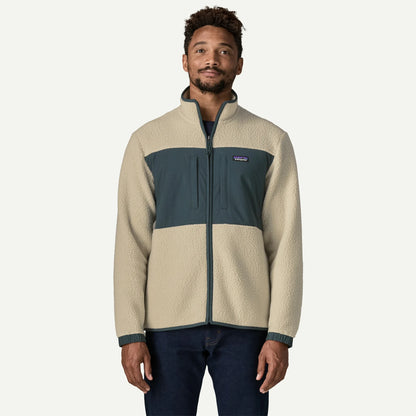 Men's Retro Pile Fleece Patch Jacket - US 4534