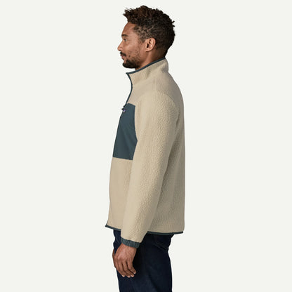 Men's Retro Pile Fleece Patch Jacket - US 4534