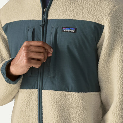 Men's Retro Pile Fleece Patch Jacket - US 6104