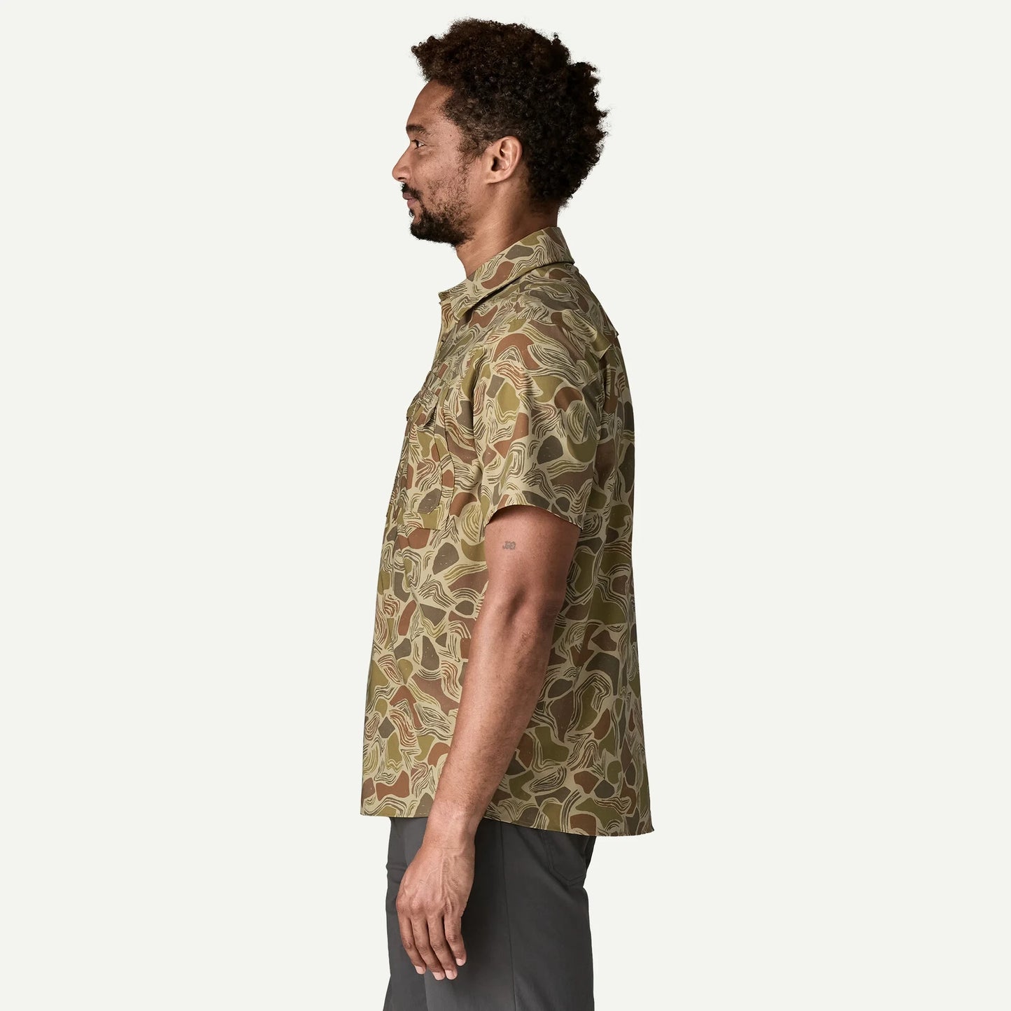Men's Short-Sleeved Self-Guided Sun Shirt - US 3608