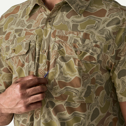 Men's Short-Sleeved Self-Guided Sun Shirt - US 3608