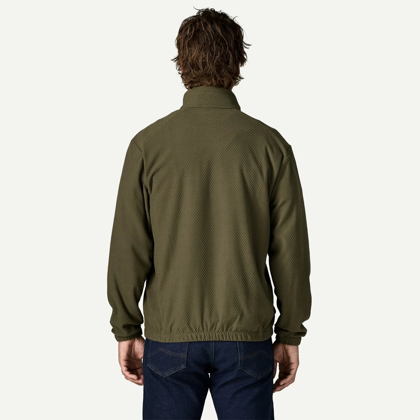 Men's Textured Fleece Jacket - US 8043
