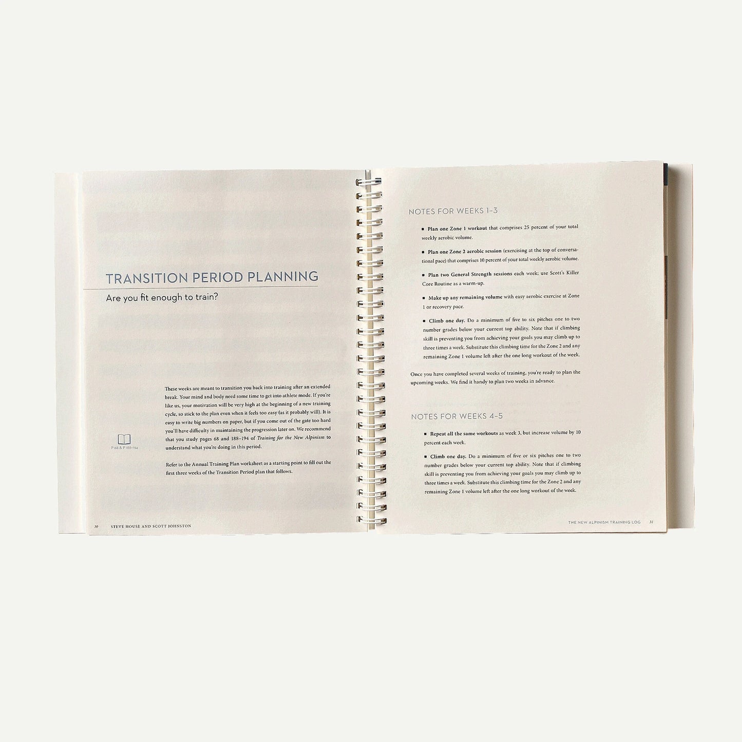 The New Alpinism Training Log by Steve House and Scott Johnston (Patagonia spiral bound paperback) - US 6951