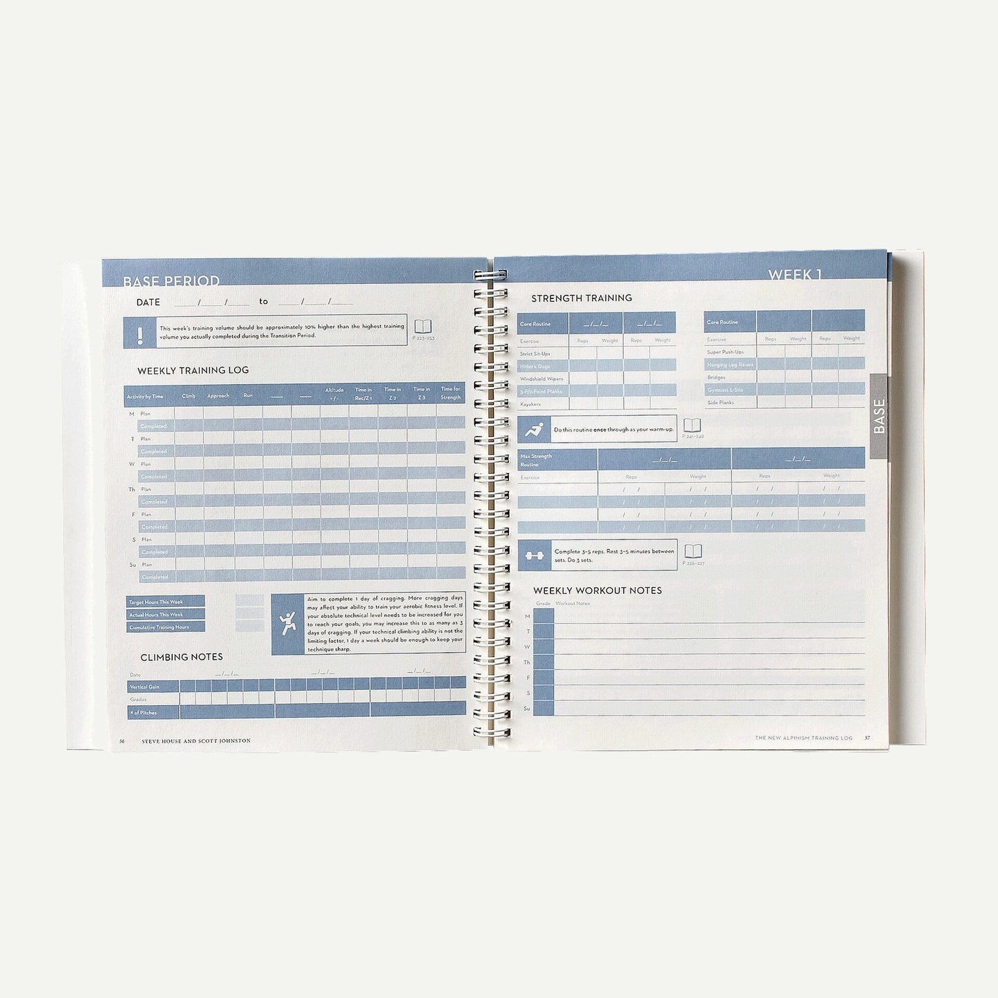 The New Alpinism Training Log by Steve House and Scott Johnston (Patagonia spiral bound paperback) - US 6951