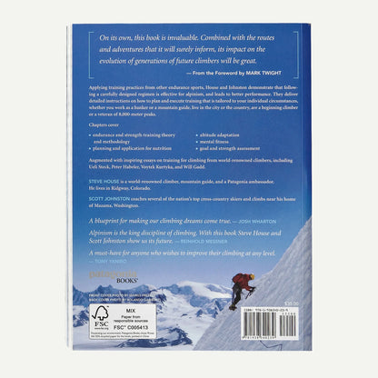 Training for the New Alpinism: A Manual for the Climber as Athlete by Steve House and Scott Johnston (Patagonia published paperback book) - US 2652