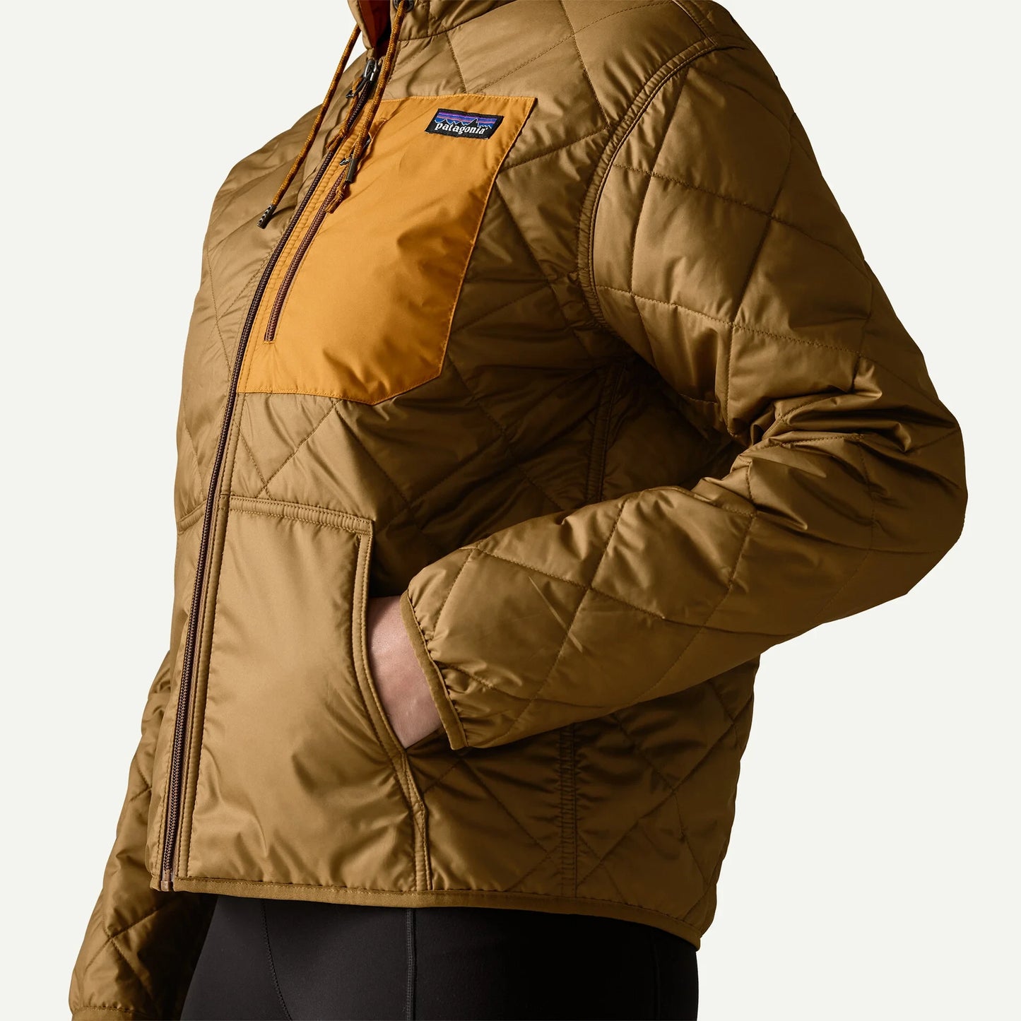 Women's Diamond Quilted Bomber Hoody - US 1105