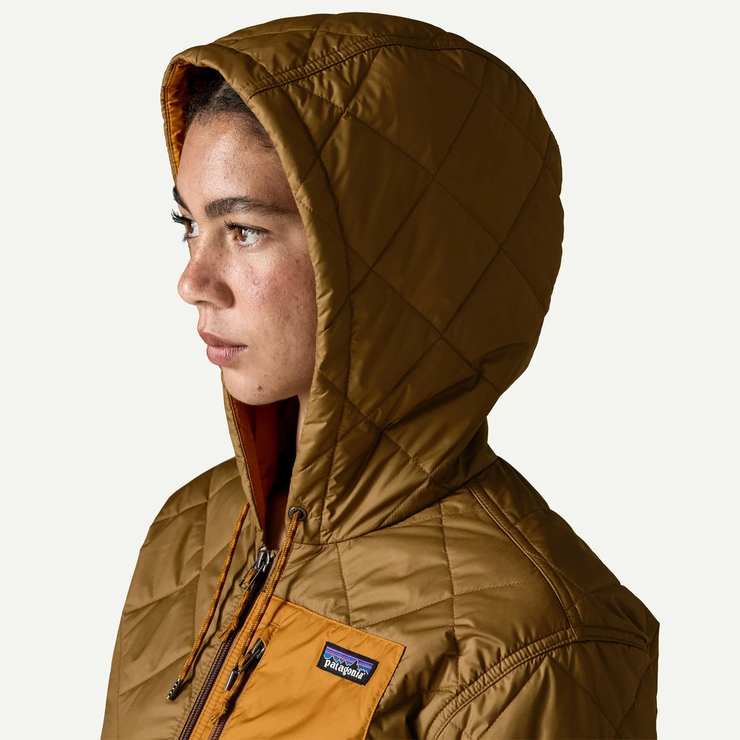 Women's Diamond Quilted Bomber Hoody - US 5544