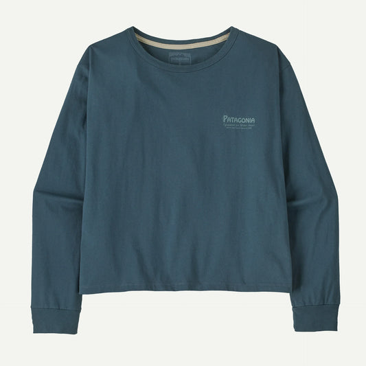 Women's Long-Sleeved Water People Banner Easy-Cut T-Shirt - US 1092