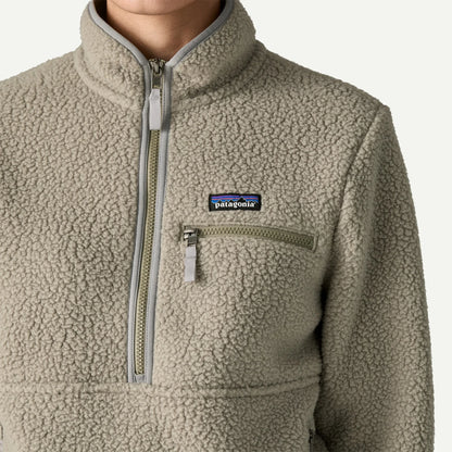 Women's Retro Pile Fleece Marsupial Pullover - US 8990