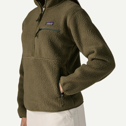 Women's Retro Pile Marsupial Fleece Pullover - US 8649