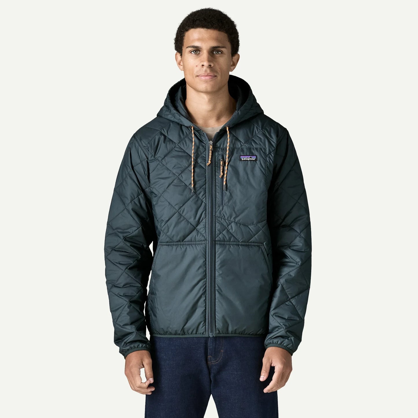Men's Diamond Quilted Bomber Hoody - US 8691