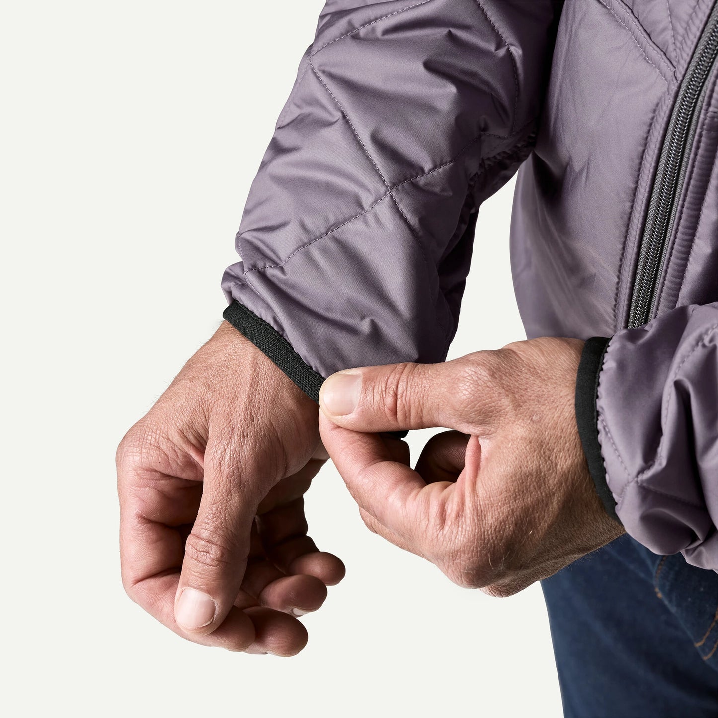 Men's Diamond Quilted Bomber Hoody - US 4858