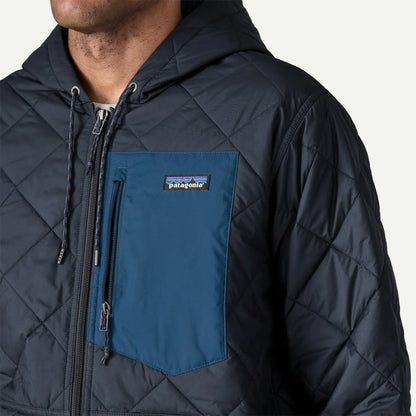 Men's Diamond Quilted Bomber Hoody - US 7778