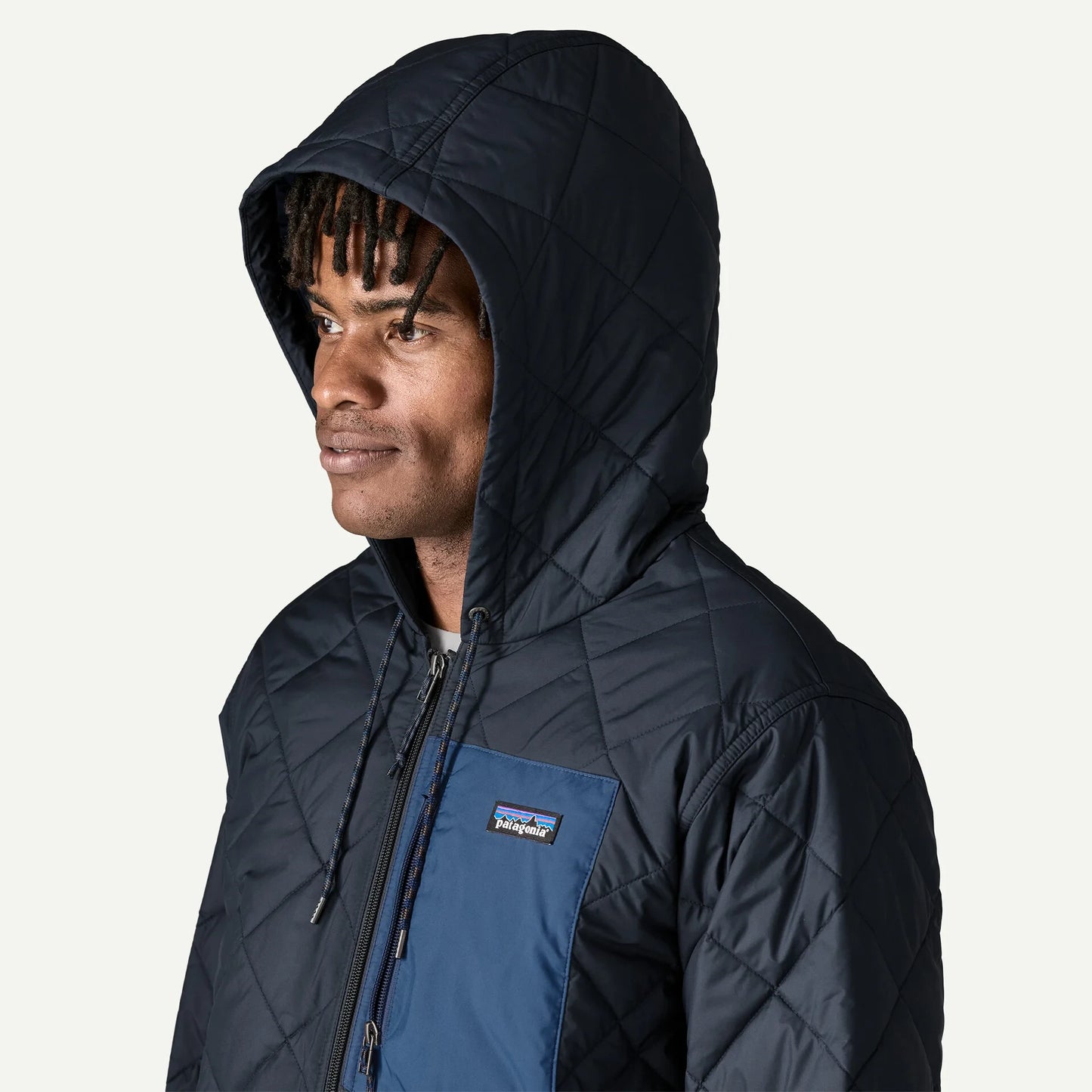 Men's Diamond Quilted Bomber Hoody - US 7778