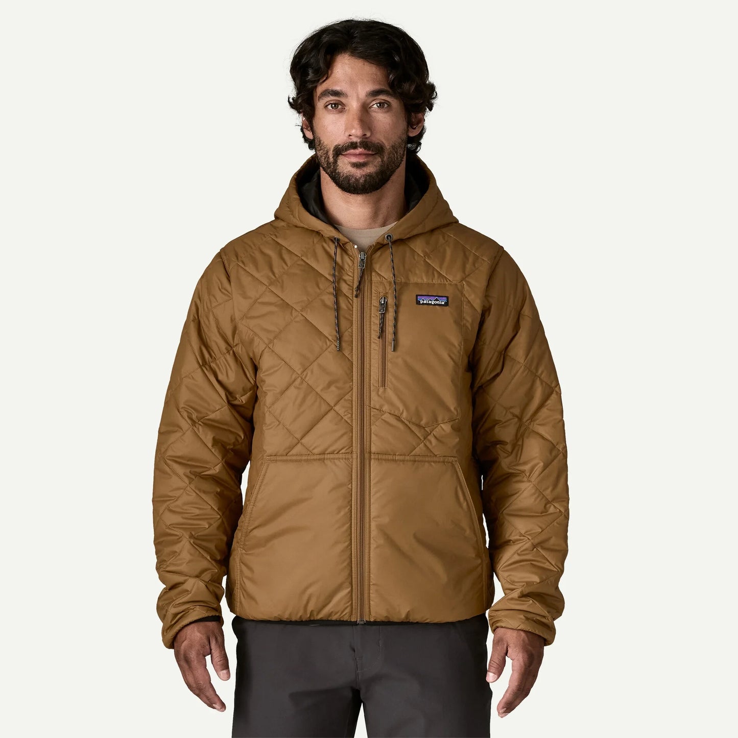 Men's Diamond Quilted Bomber Hoody - US 8953