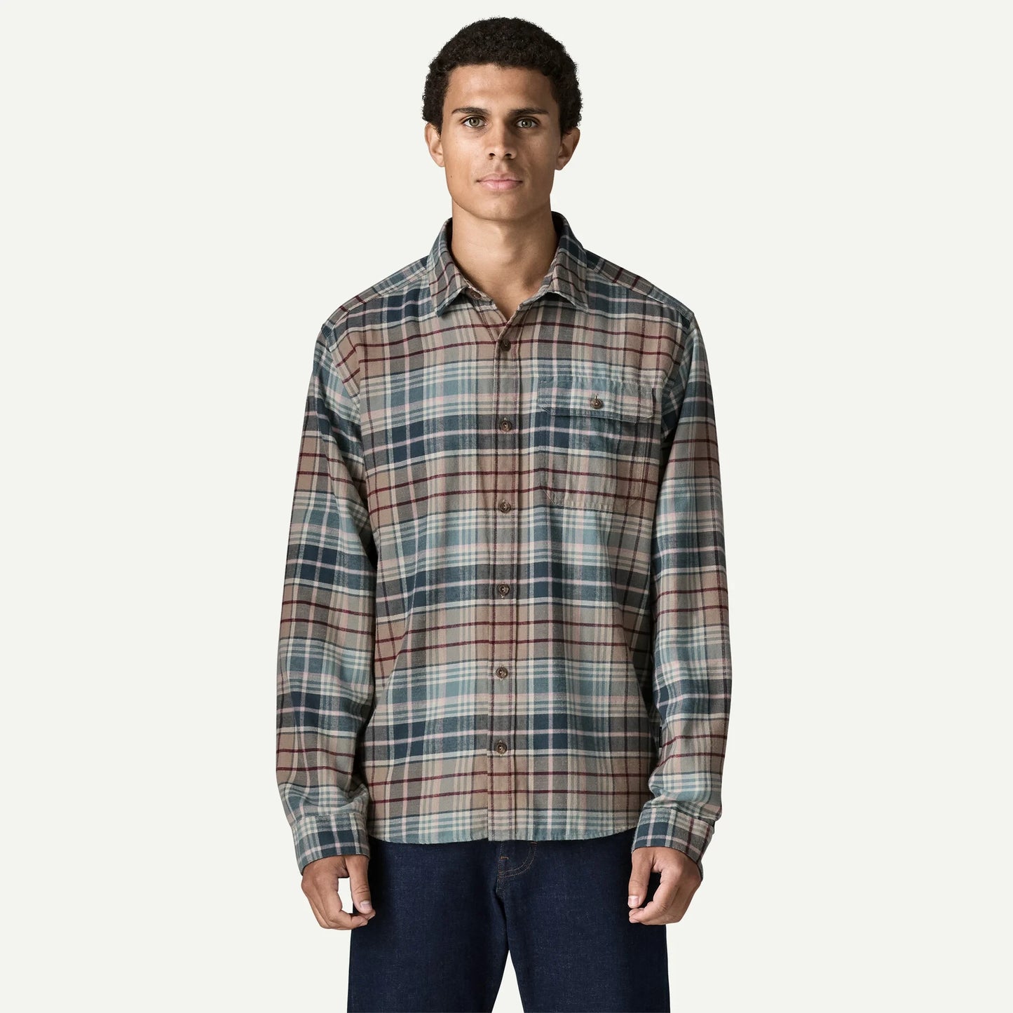 Men's Long-Sleeved Lightweight Fjord Flannel Shirt - US 4212