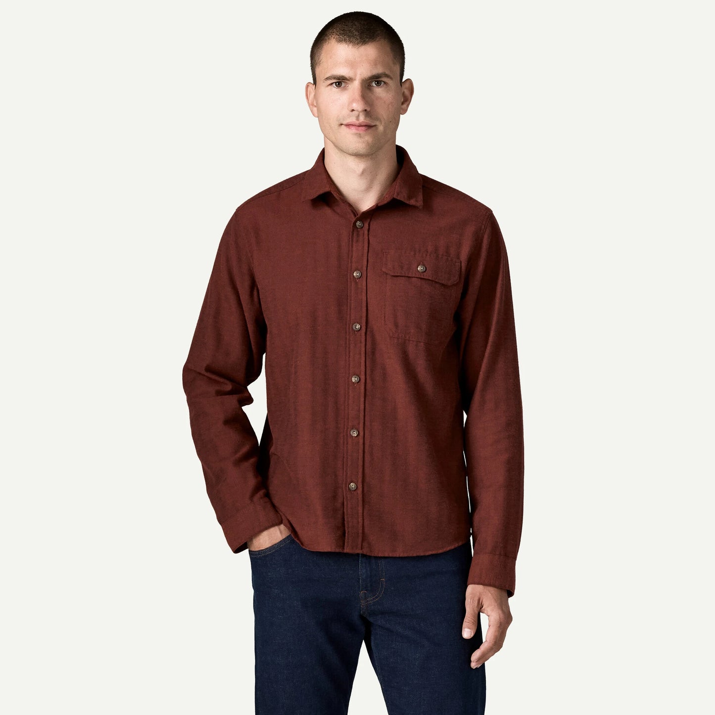 Men's Long-Sleeved Lightweight Fjord Flannel Shirt - US 0184