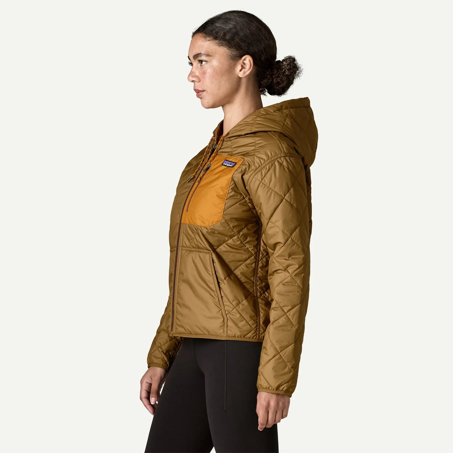 Women's Diamond Quilted Bomber Hoody - US 8031