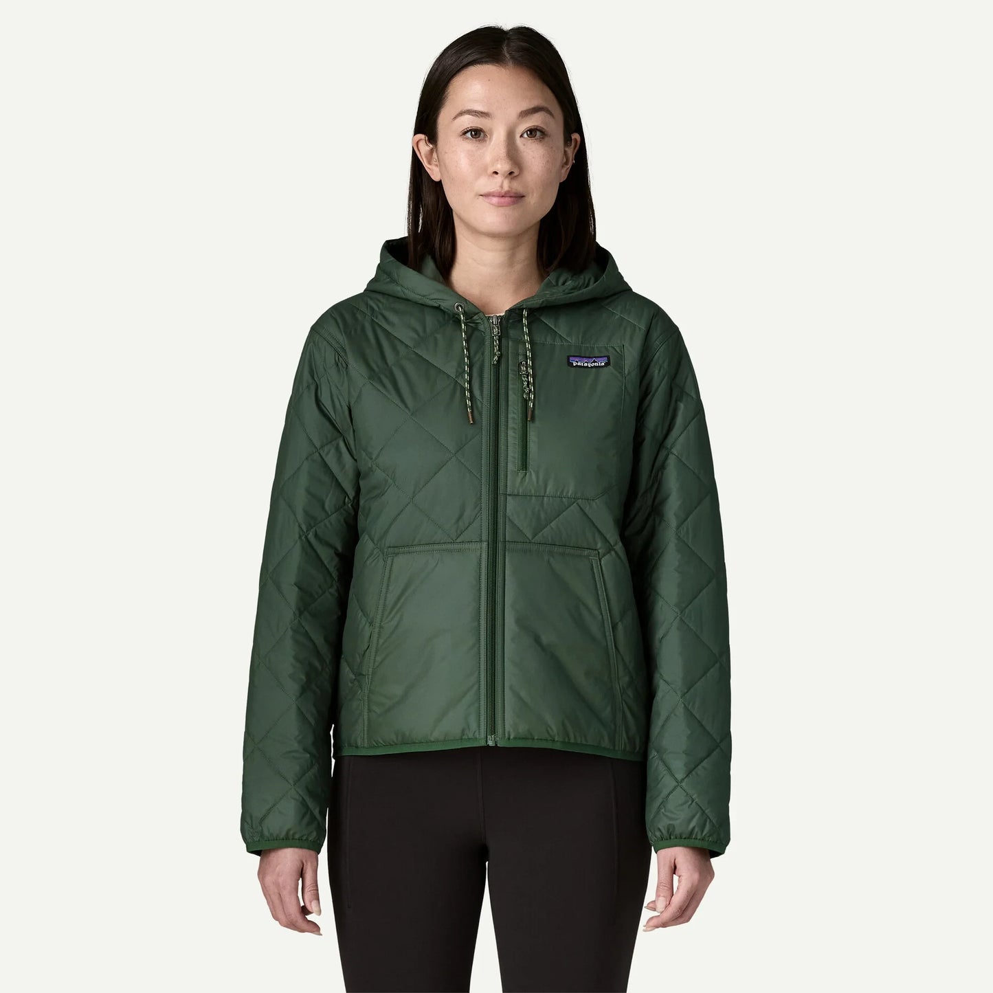 Women's Diamond Quilted Bomber Hoody - US 4924
