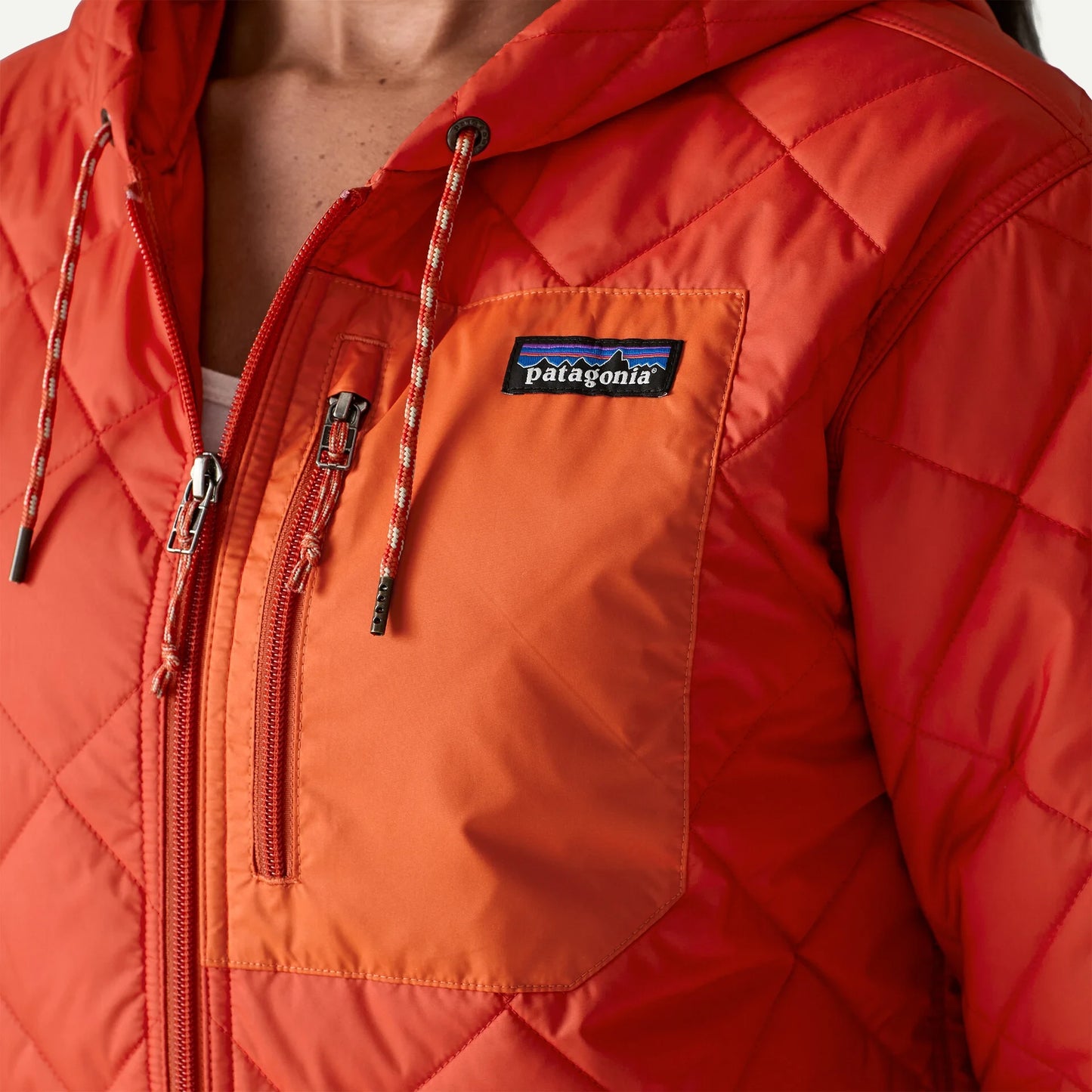 Women's Diamond Quilted Bomber Hoody - US 8050