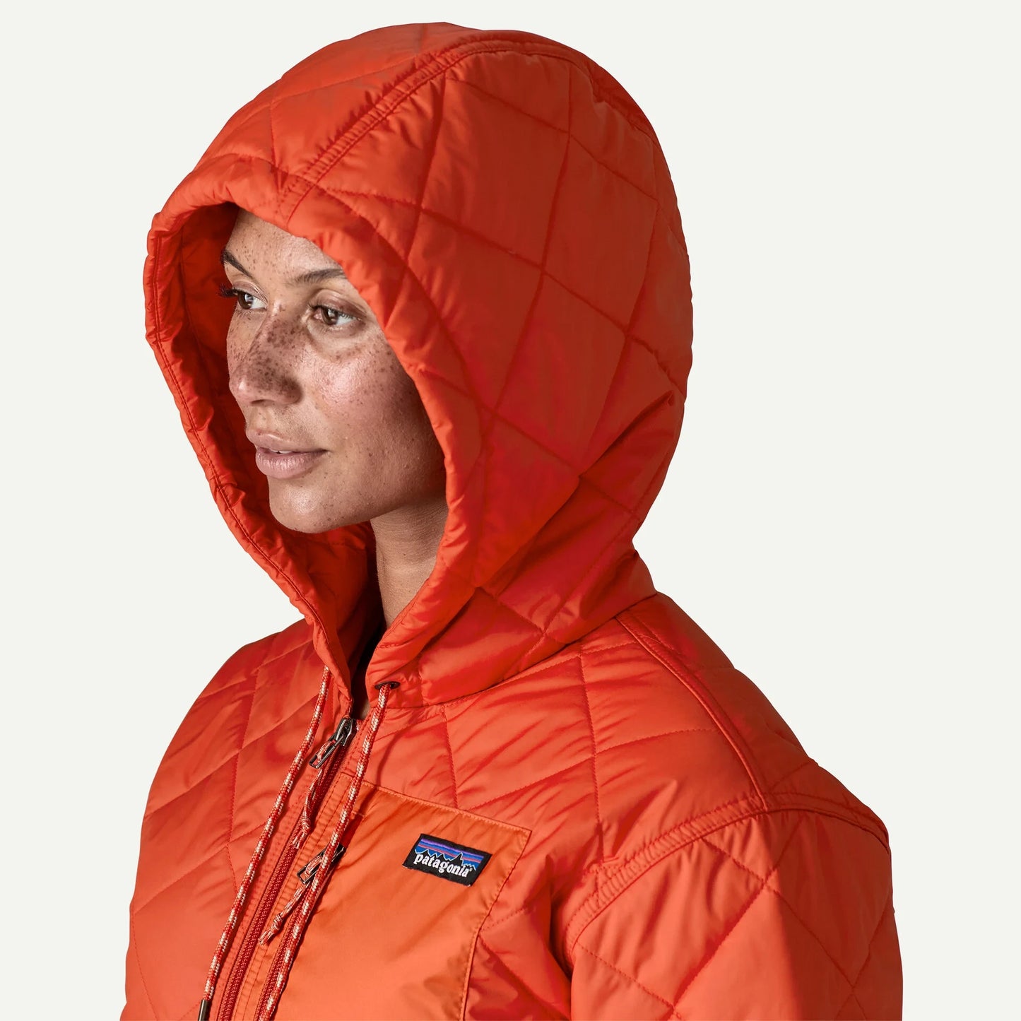 Women's Diamond Quilted Bomber Hoody - US 8642