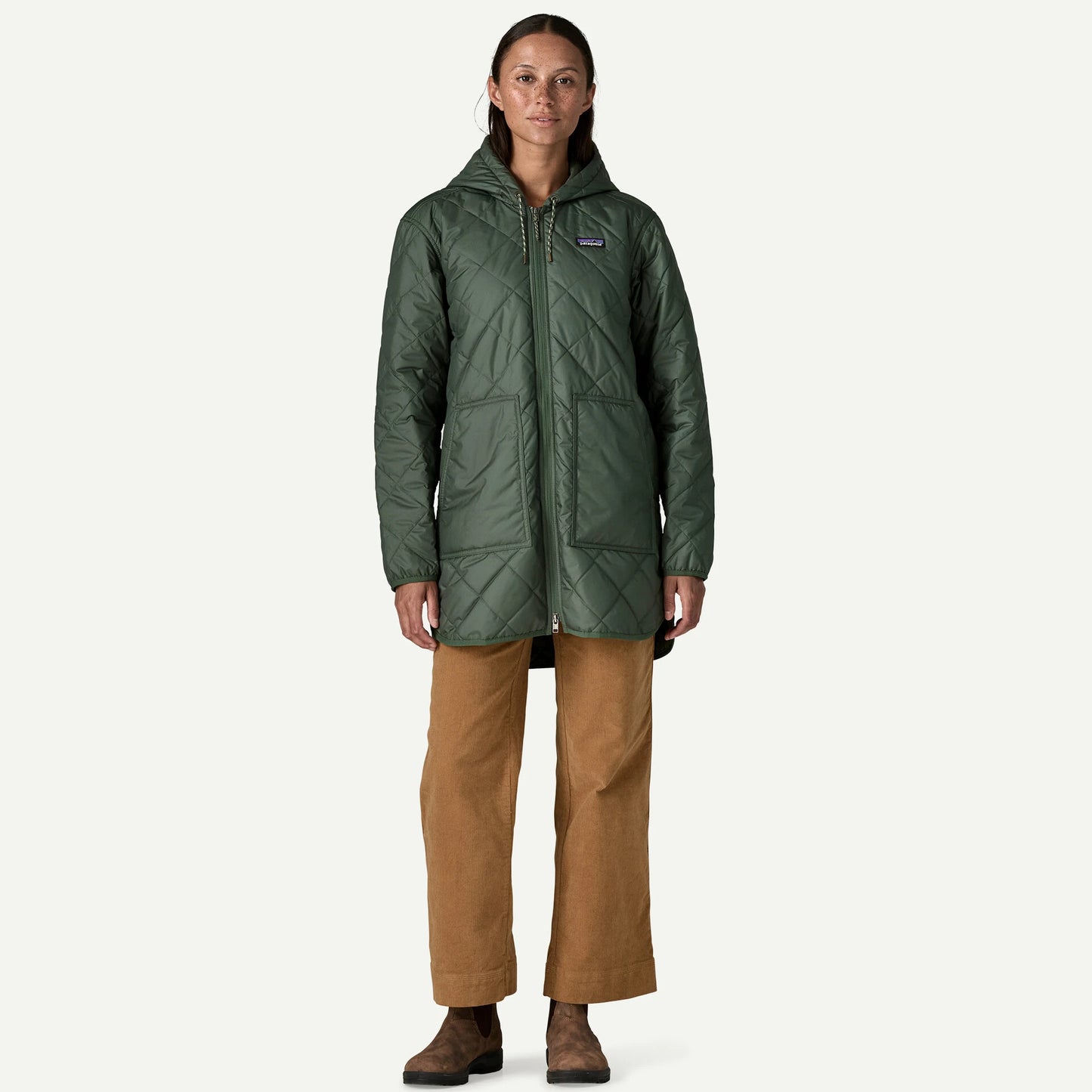 Women's Diamond Quilted Parka - US 4333
