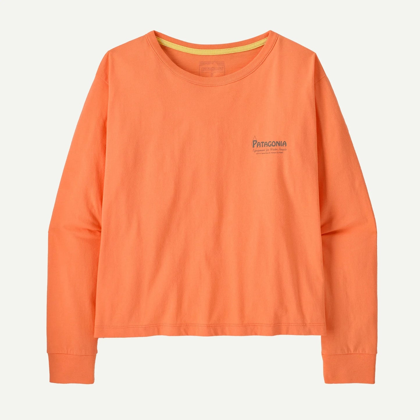 Women's Long-Sleeved Water People Banner Easy-Cut T-Shirt - US 3359