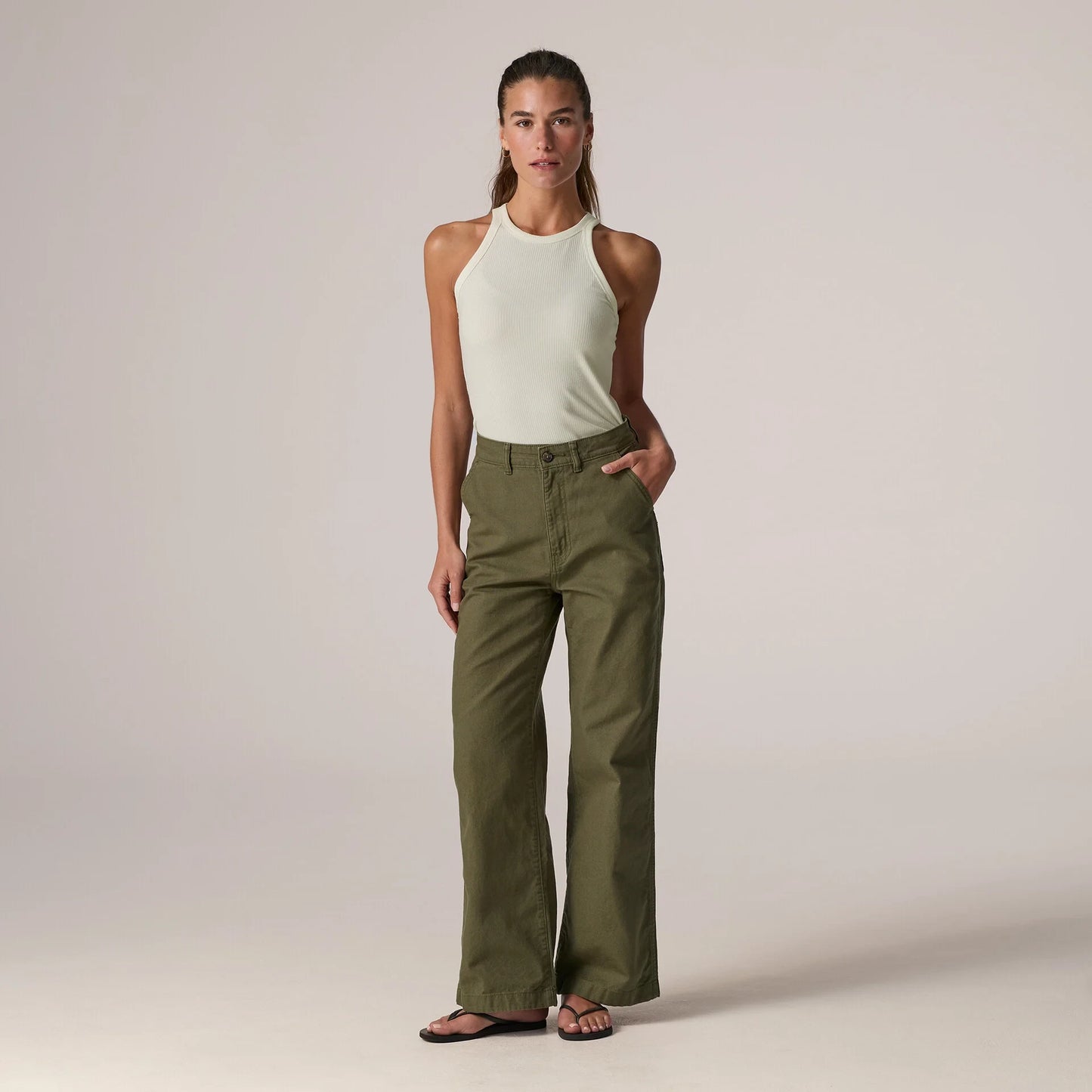 Women's Point Reyes Canvas Wide-Leg Pants - US 6217